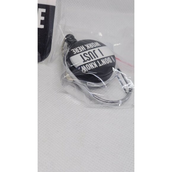 Black White ID Badge Holder Clip On Extendable - Stylish & Practical Accessories - Picture 10 of 10